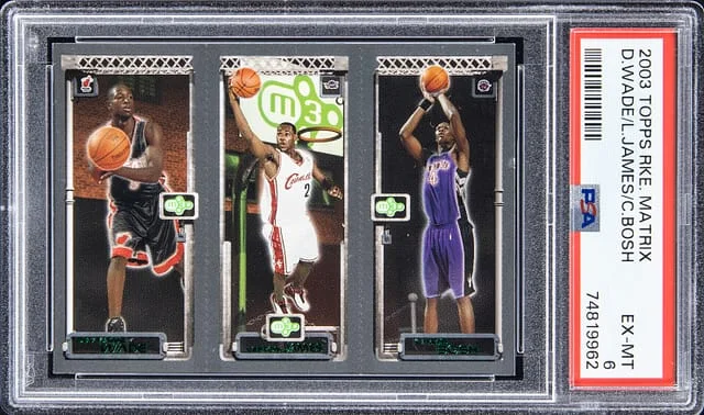 2003-04 Topps Matrix Chris Bosh/LeBron James/Dwyane Wade #no-number card image