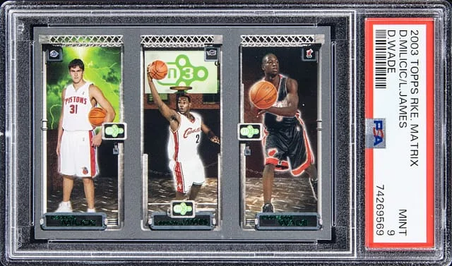 2003-04 Topps Matrix Darko Milicic/LeBron James/Dwyane Wade #no-number card image