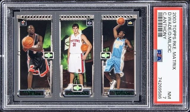 2003-04 Topps Matrix Dwyane Wade/Darko Milicic/Carmelo Anthony #no-number card image