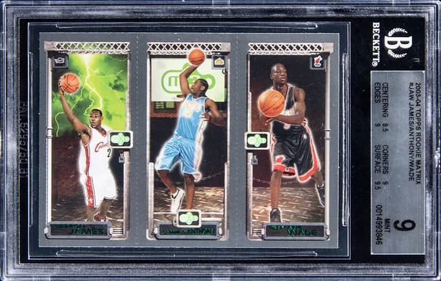 2003-04 Topps Matrix James/Anthony/Wade #no-number card image