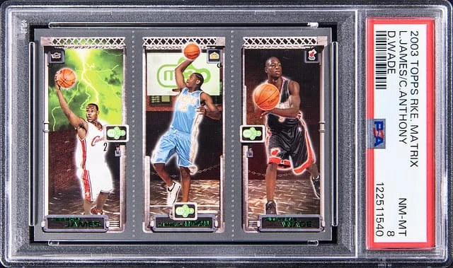 2003-04 Topps Matrix LeBron James, Carmelo Anthony, Dwyane Wade #no-number card image