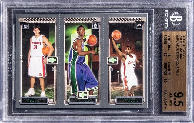 2003-04 Topps Matrix LeBron James, Tj Ford, Darko Milicic #no-number card image