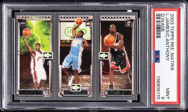 2003-04 Topps Matrix LeBron James/Carmelo Anthony/Dwyane Wade #no-number card image