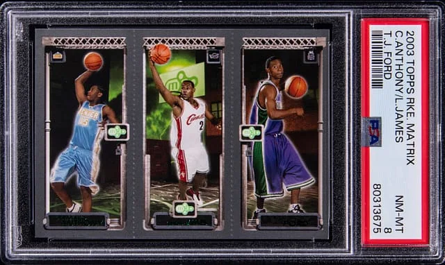 2003-04 Topps Matrix LeBron James/Carmelo Anthony/T.J. Ford #no-number card image