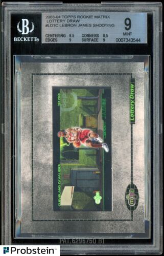 2003-04 Topps Rookie Matrix Lebron James Lottery Draw #LD1 card image