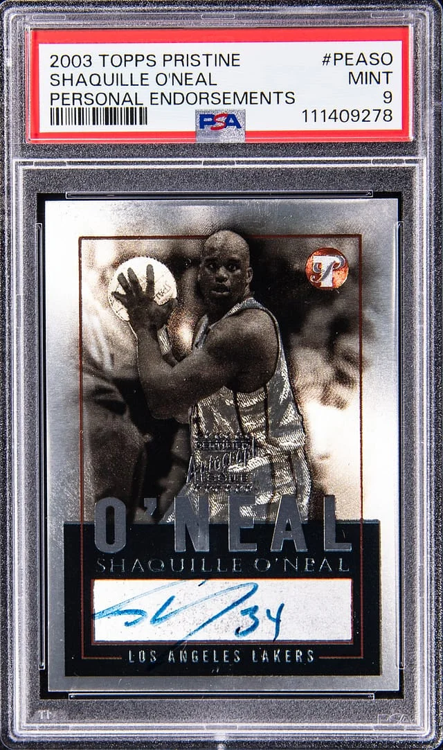 2003-04 Topps Shaquille O'Neal Pristine Personal Endorsements #PEA-SO card image