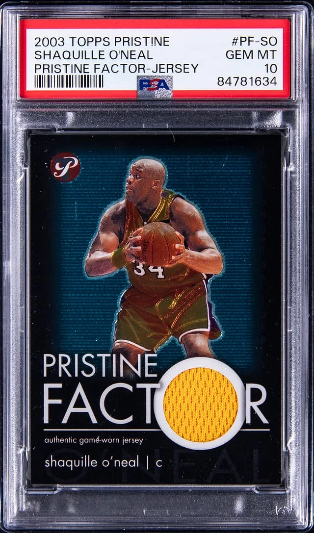 2003-04 Topps Shaquille O'Neal Pristine Factor Jersey #PF-SO card image