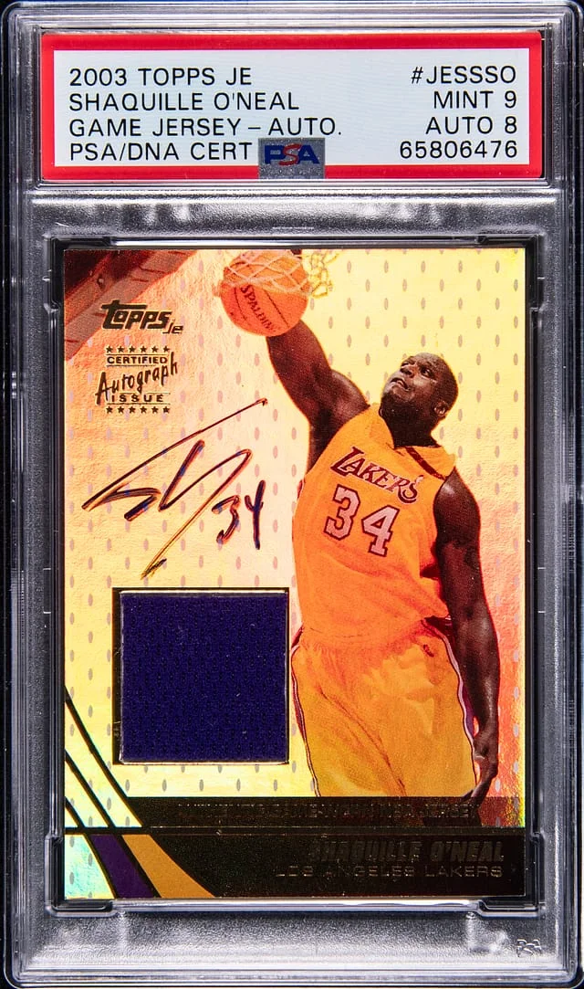 2003-04 Topps Shaquille O'Neal Jersey Edition Game Jersey Autograph #SS-SO card image
