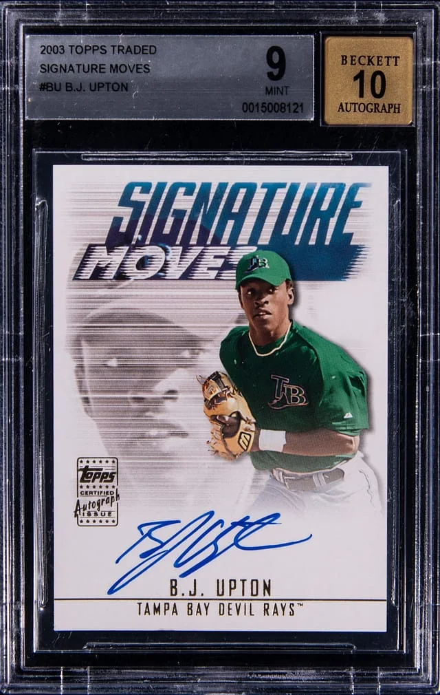 2003-04 Topps Traded B.J. Upton Signature Moves #SMA-BU card image