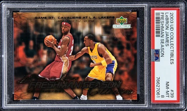 2003-04 UD Collectables Freshman Season LeBron James #39 card image