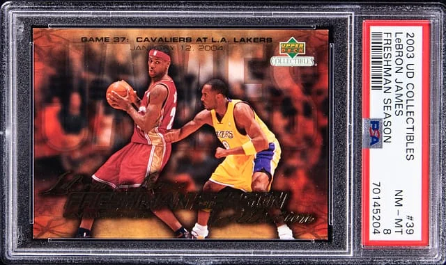 2003-04 UD Collectibles Freshman Season LeBron James #39 card image