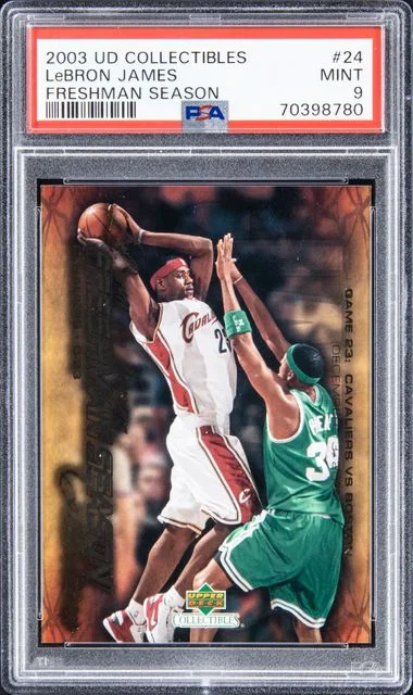 2003-04 UD Collectibles LeBron James Freshman Season LeBron James #24 card image