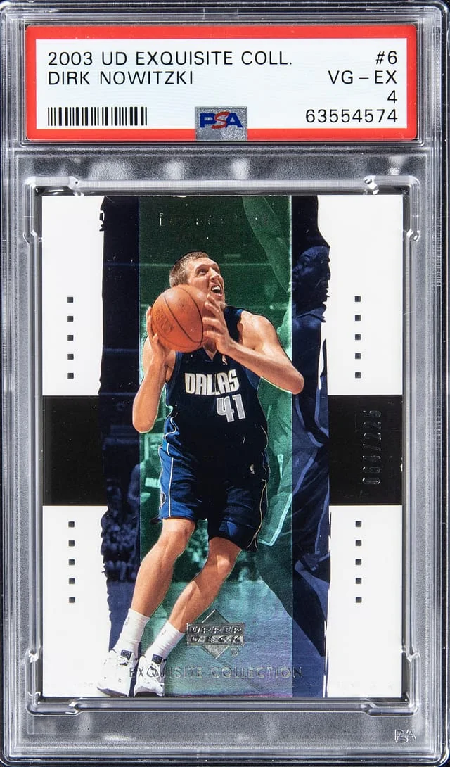 2003-04 UD Exquisite Collection Dirk Nowitzki #6 card image