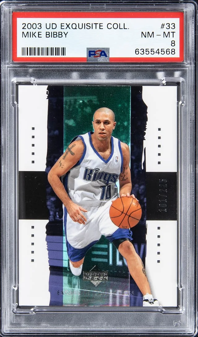 2003-04 UD Exquisite Collection Mike Bibby #33 card image