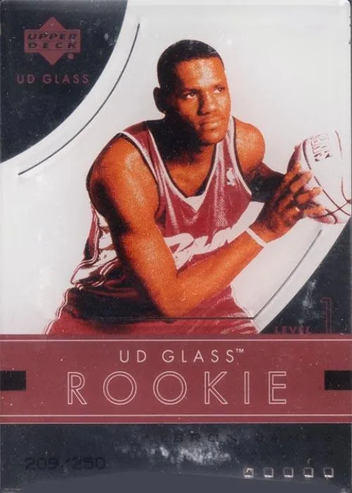 2003-04 UD Glass Lebron James #100 card image