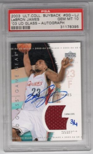 2003-04 UD Glass Lebron James Game Gear #GG-LJ card image