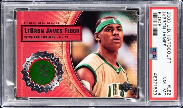 2003-04 U.D Hardcourt Floor LeBron James #LB2 card image