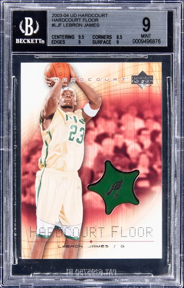 2003-04 UD Hardcourt Hardcourt Floor LeBron James #LJF card image