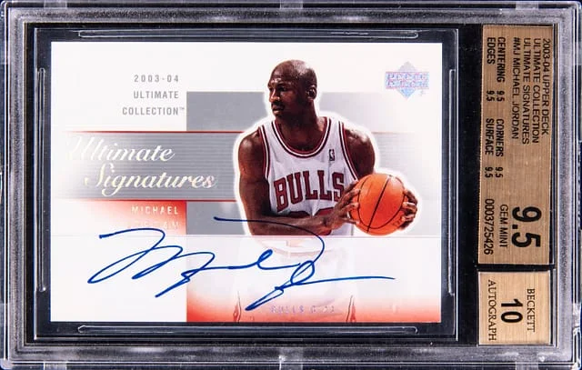 2003-04 UD Ultimate Collection Michael Jordan Ultimate Signatures #MJ-A card image