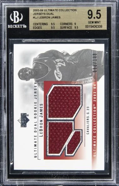 2003-04 Ultimate Collection LeBron James Jerseys #LJ card image