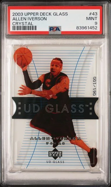 2003-04 Upper Deck Allen Iverson Glass Crystal #43 card image