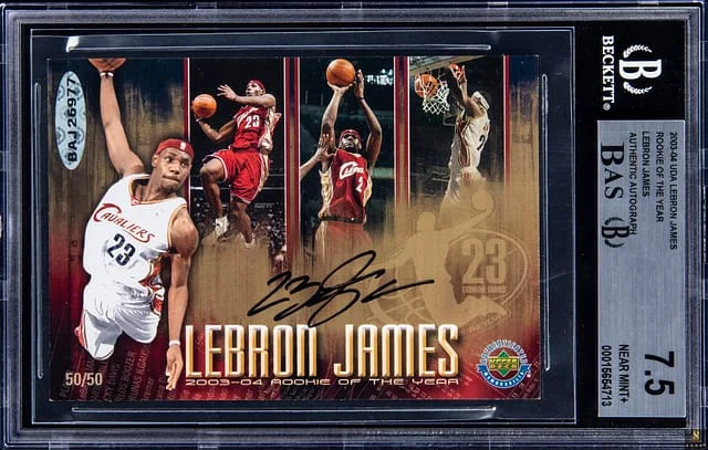 2003-04 Upper Deck Authenticated of the Year LeBron James #no-number card image