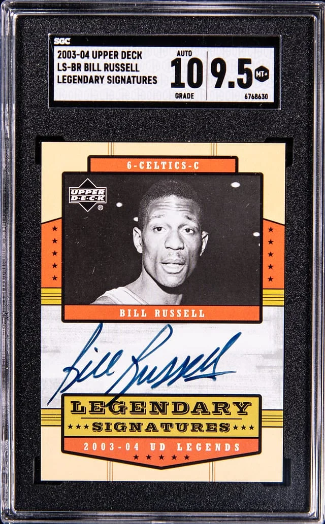 2003-04 Upper Deck Bill Russell Legendary Signatures #LS-BR card image