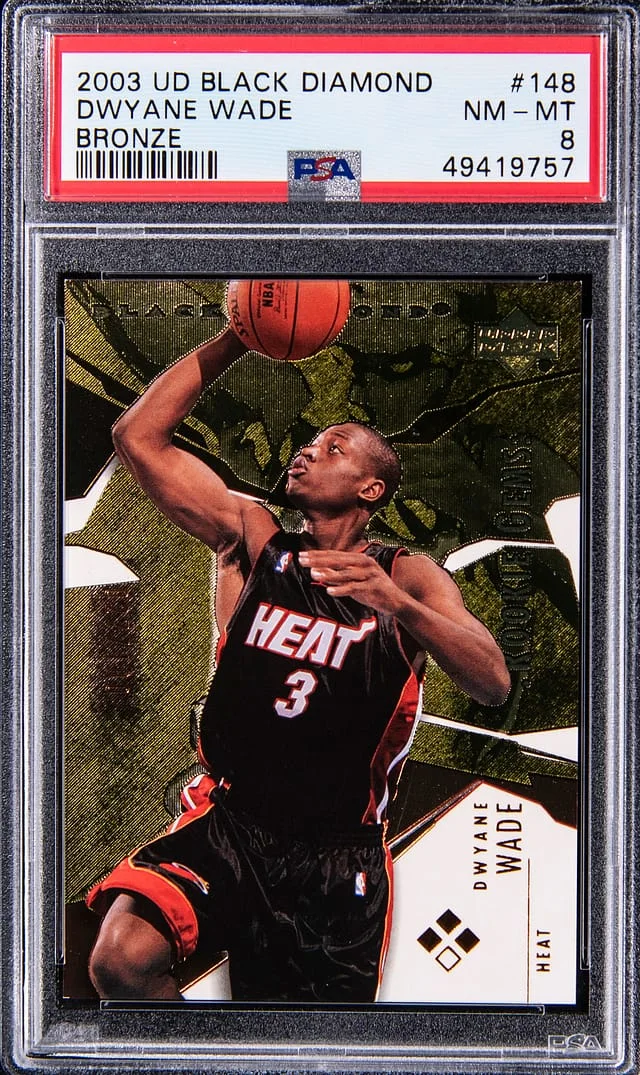 2003-04 Upper Deck Black Diamond Dwayne Wade (027/100) Bronze #148 card image