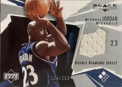 2003-04 Upper Deck Black Diamond Michael Jordan Double Diamond Jersey #BD2-MJ card image