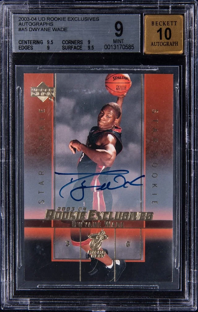 2003-04 Upper Deck Dwayne Wade Exclusives Autographs #A5 card image