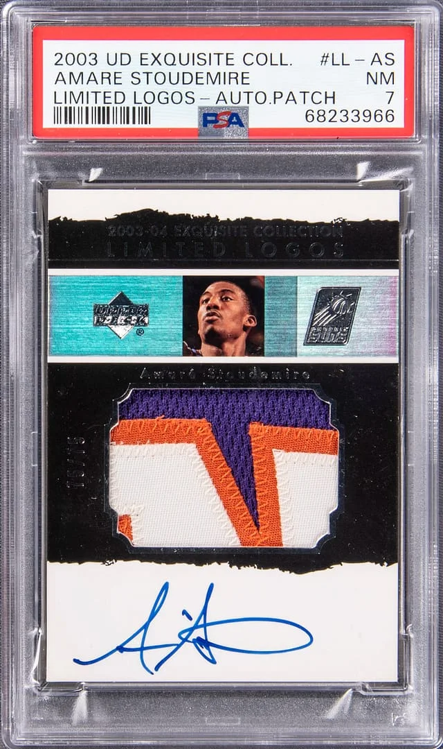 2003-04 Upper Deck Exquisite Collection Amare Stoudemire Limited Logos #AS card image