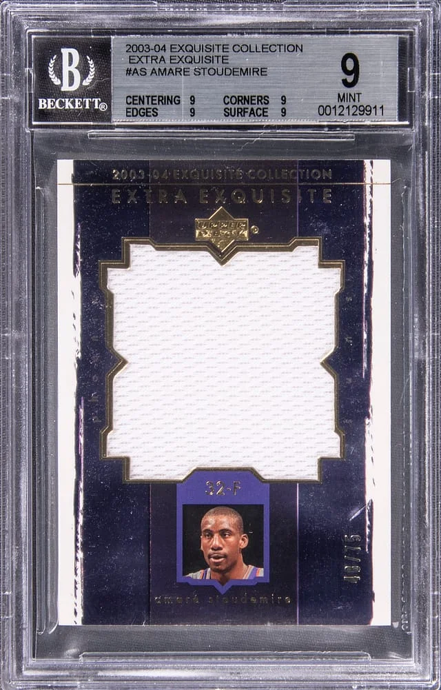 2003-04 Upper Deck Exquisite Collection Amare Stoudemire Extra Exquisite #EE-AS card image