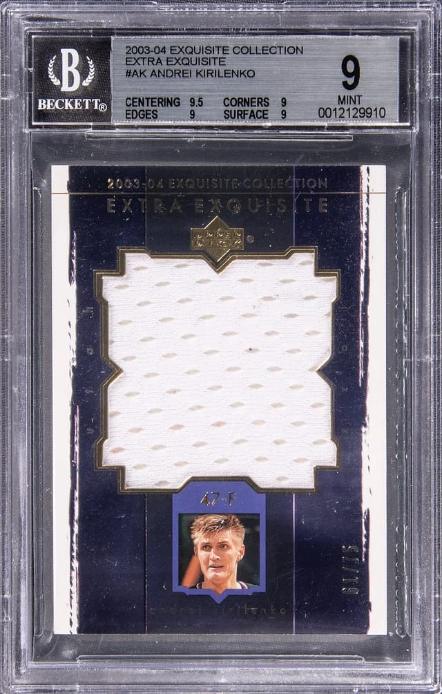 2003-04 Upper Deck Exquisite Collection Andrei Kirilenko Extra Exquisite #EE-AK card image