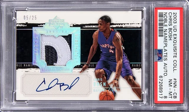 2003-04 Upper Deck Exquisite Collection Chris Bosh Noble Nameplates #NN-CB card image