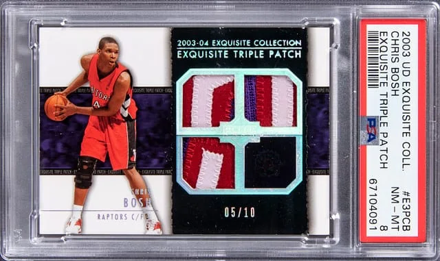 2003-04 Upper Deck Exquisite Collection Chris Bosh Triple Exquisite Triple Patch #E3P-CB card image