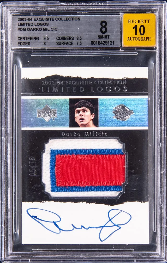 2003-04 Upper Deck Exquisite Collection Darko Milicic Limited Logos #LL-DM card image