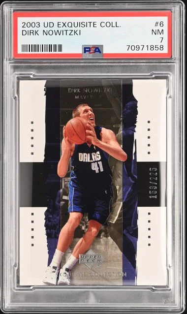 2003-04 Upper Deck Exquisite Collection Dirk Nowitzki #6 card image