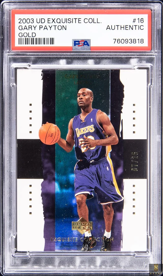 2003-04 Upper Deck Exquisite Collection Gary Payton Gold #16 card image