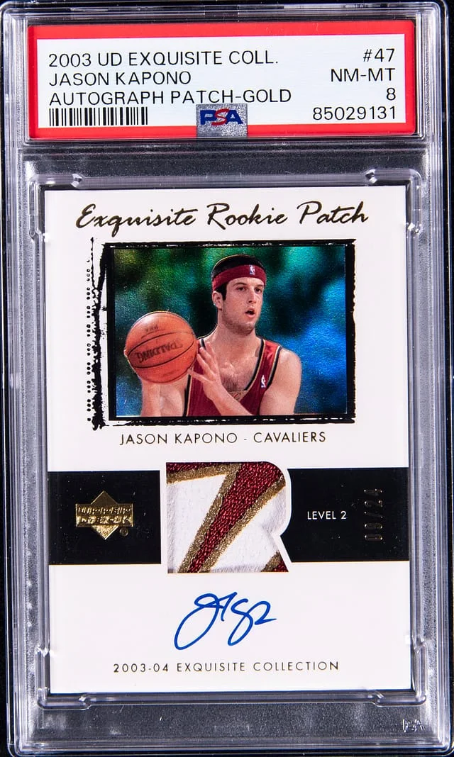 2003-04 Upper Deck Exquisite Collection Jason Kapono Autograph Patch #47 card image