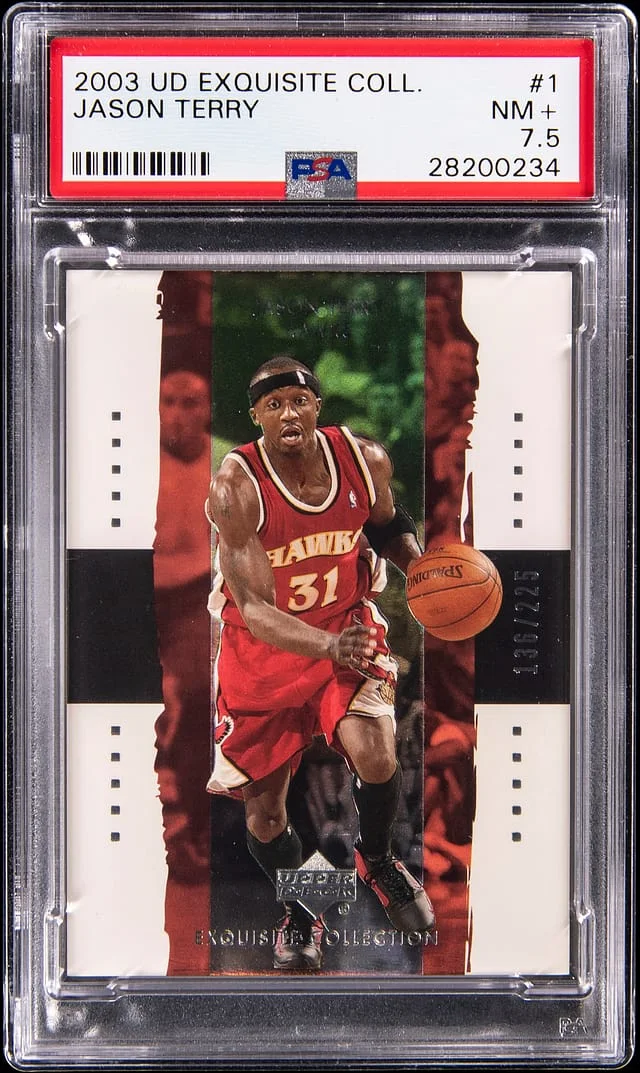 2003-04 Upper Deck Exquisite Collection Jason Terry #1 card image