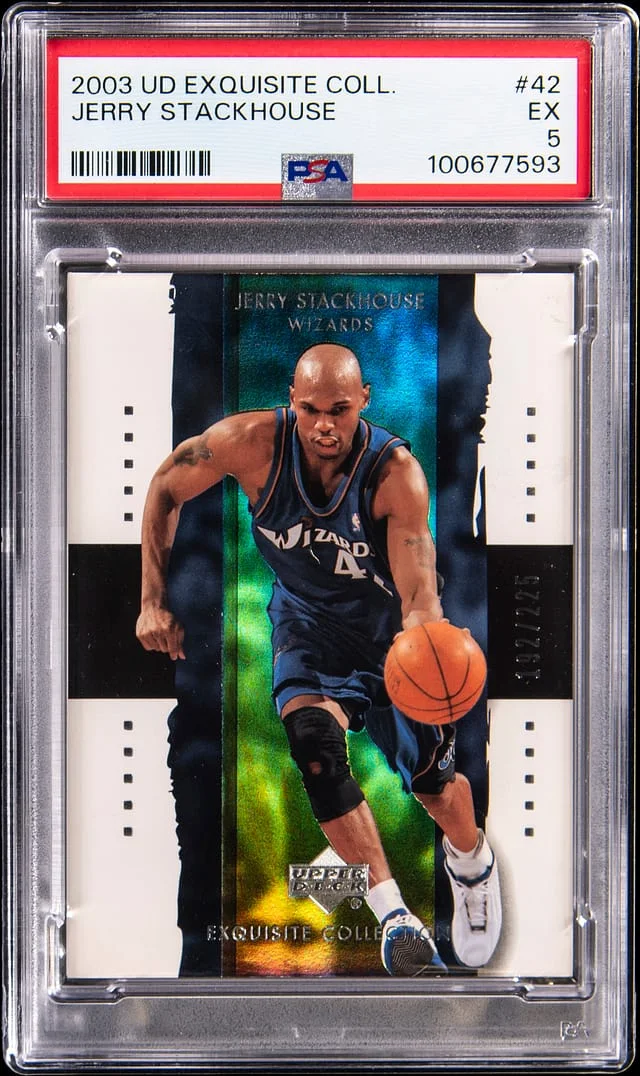 2003-04 Upper Deck Exquisite Collection Jerry Stackhouse #42 card image