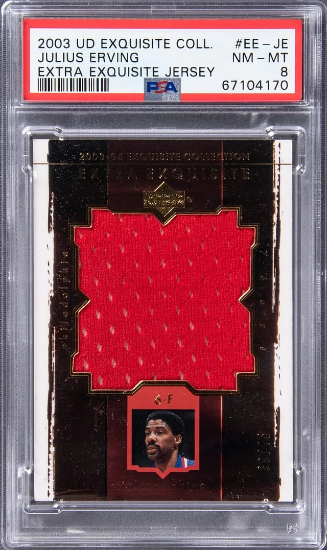 2003-04 Upper Deck Exquisite Collection Julius Erving Extra Exquisite Jersey #EE-JE card image
