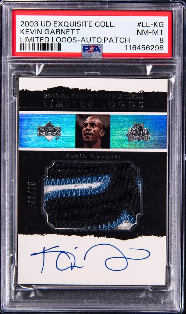 2003-04 Upper Deck Exquisite Collection Kevin Garnett Limited Logos #LL-KG card image