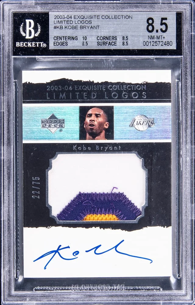 2003-04 Upper Deck Exquisite Collection Kobe Bryant Limited Logos #KB card image