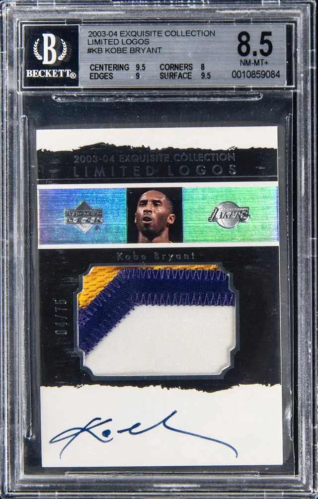 2003-04 Upper Deck Exquisite Collection Kobe Bryant Limited Logos #LL-KB card image
