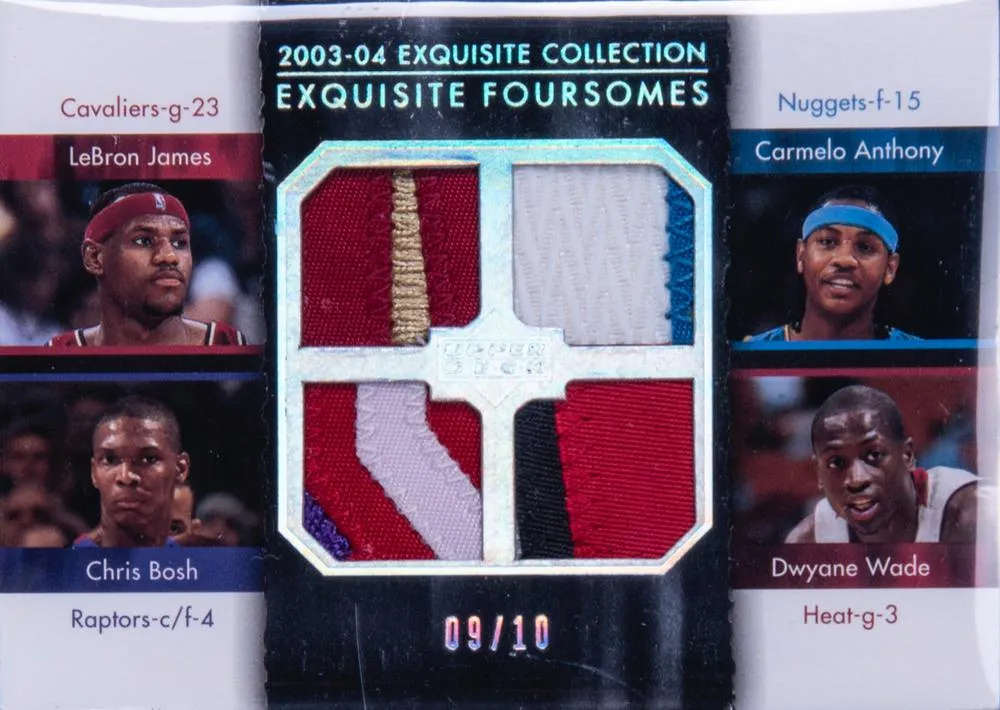 2003-04 Upper Deck Exquisite Collection Lebron James Foursomes #JABW card image