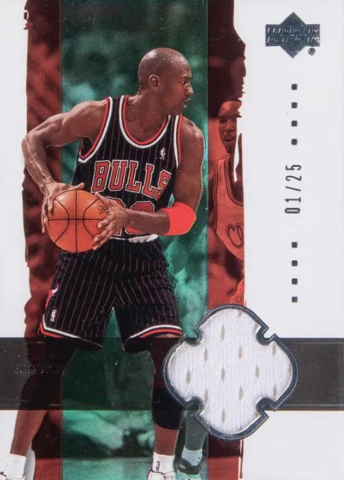 2003-04 Upper Deck Exquisite Collection Michael Jordan Jersey Parallel #3-J card image