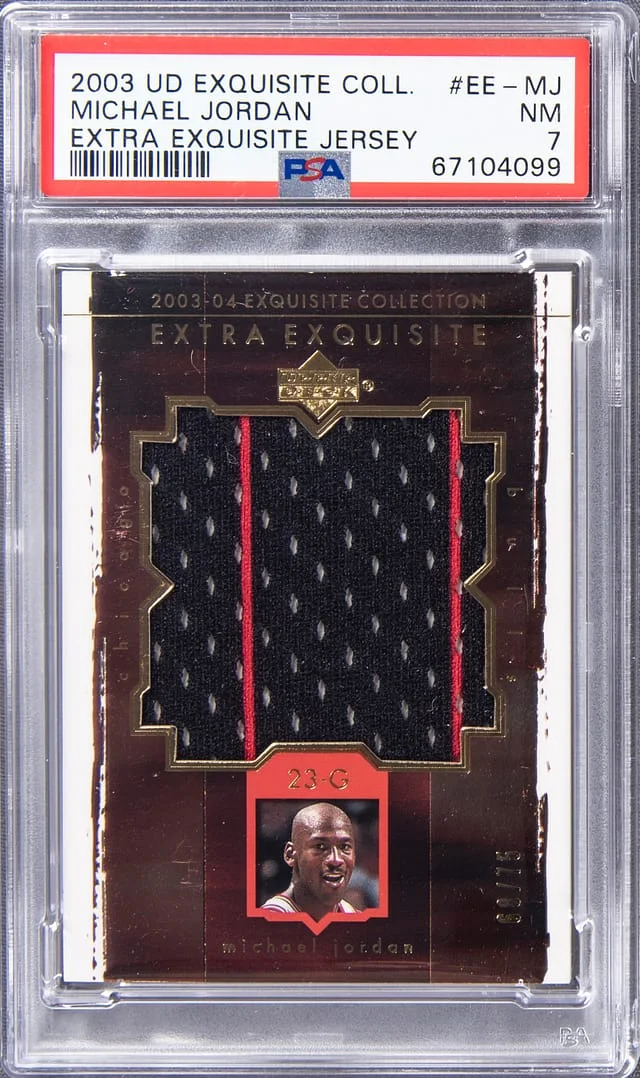 2003-04 Upper Deck Exquisite Collection Michael Jordan Extra Exquisite Jersey #EE-MJ card image