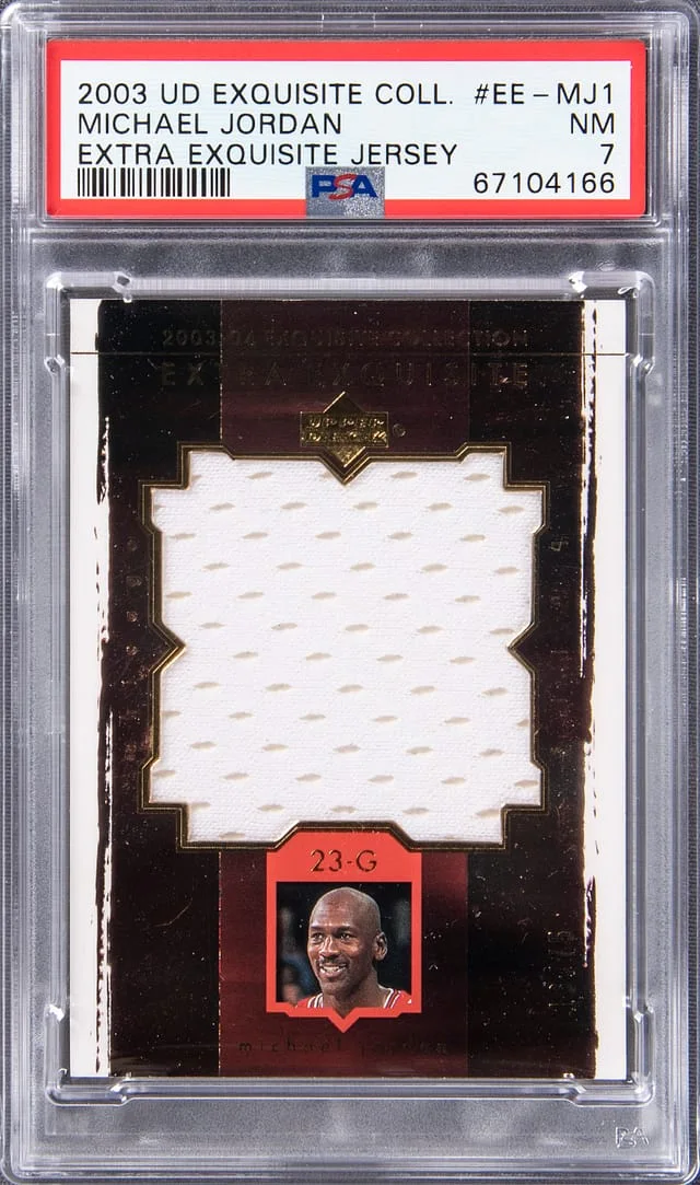 2003-04 Upper Deck Exquisite Collection Michael Jordan Extra Exquisite Jersey #EE-MJ1 card image
