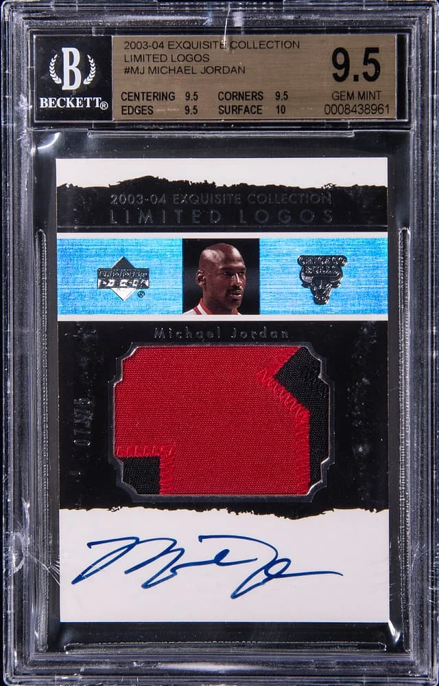 2003-04 Upper Deck Exquisite Collection Michael Jordan Limited Logos #LL-MJ card image